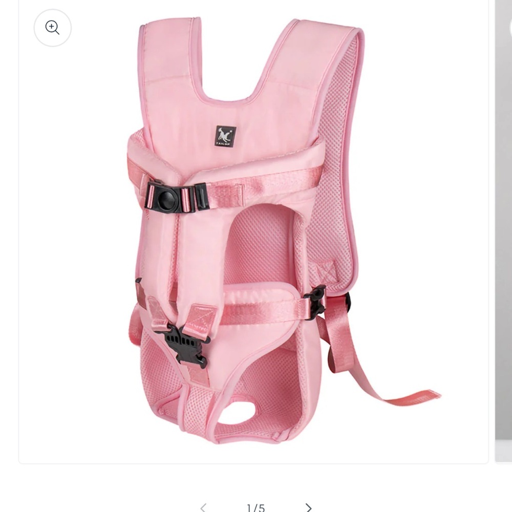 Tail Pink Pet Backpack Carrier